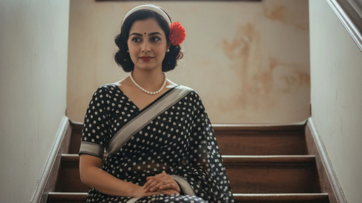 10+ Vintage Retro-style Gemini AI Photo Prompts for Saree Look