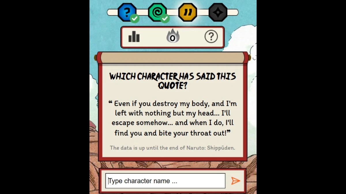 Narutodle Answers Today 15th September 2025: Classic, Jutsu, Quote, Eye
