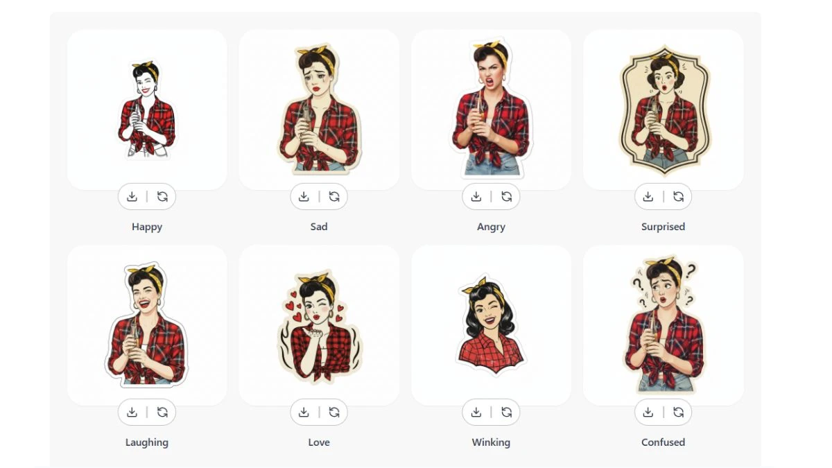 Turn Any Image Into a Custom Sticker Set Using Gemini Ai Nano Banana Template Made in Canvas