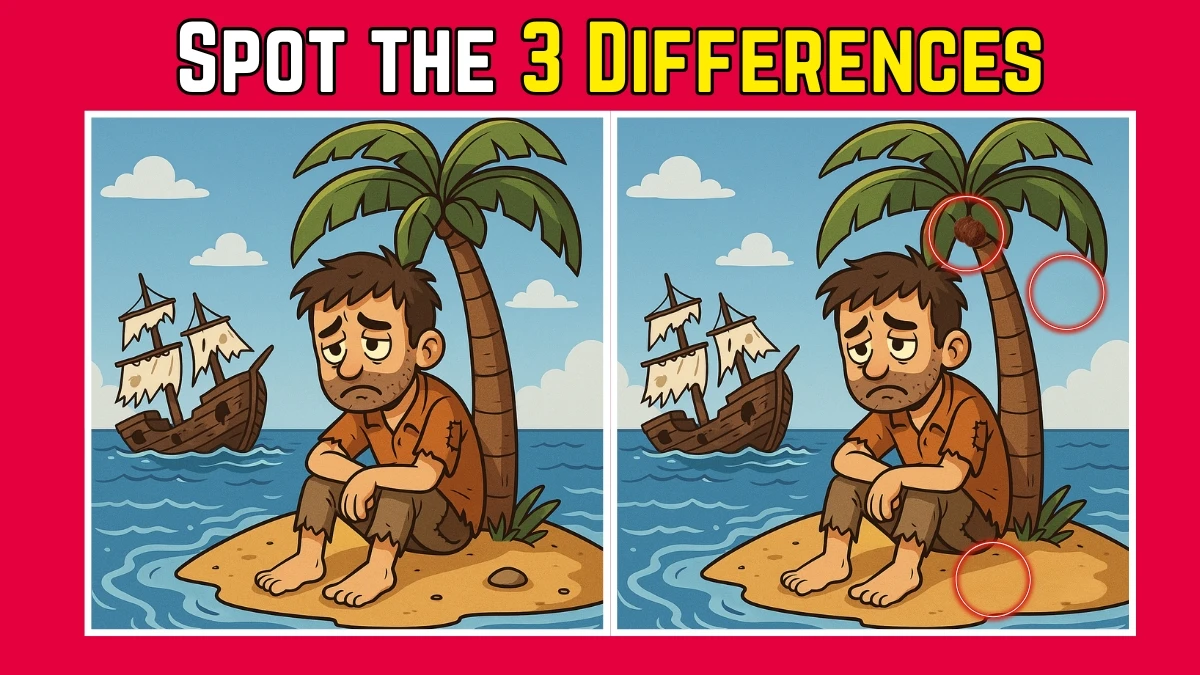 Spot the Difference: Within 7 Seconds Spot The 3 Differences in this Poor Man Image