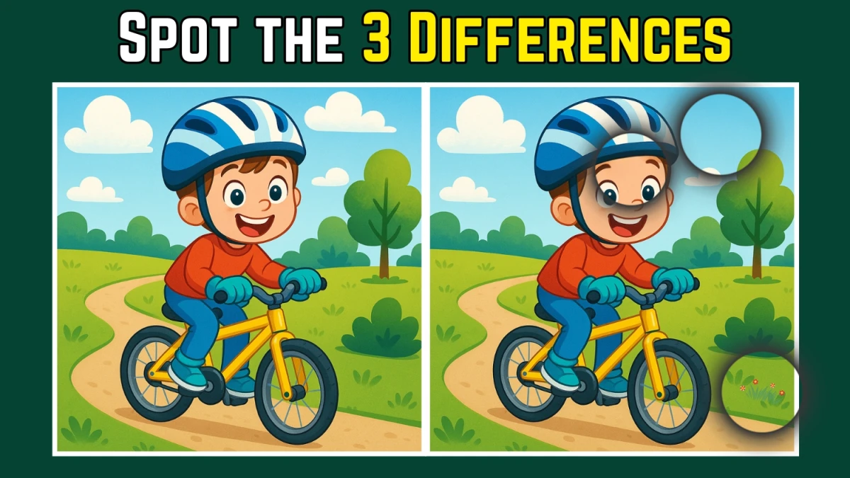 Spot The Difference: Can you spot 3 differences between the two images in 9 seconds?