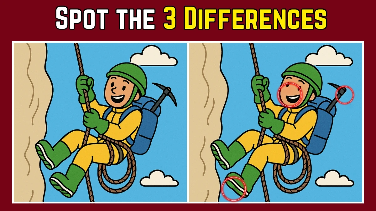 Spot the Difference: Within 7 Seconds Spot The 3 Differences in this Trekking Image
