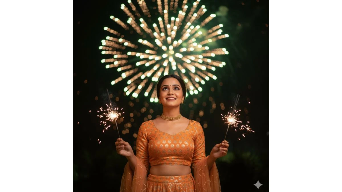 9 Magical Diwali Gemini AI Portrait Phot Editing Prompts for Girls: Create Your Own Cinematic Diwali Glow