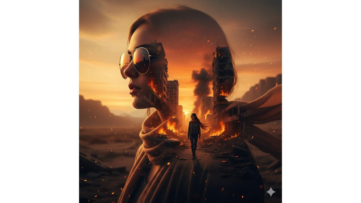 10 Gemini AI Photo Editing Prompts Copy-Paste for Girls to Create Dreamy Cinematic Double Exposure Portraits