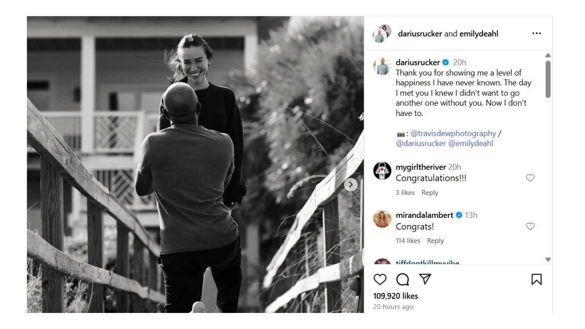 Who Is Emily Deahl? TikTok Star Engaged to Country Icon Darius Rucker.