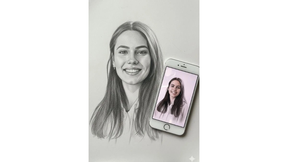 6 Instagram New Trend Gemini AI Photo Editor Prompts to Create Hyper-Realistic 3D Graphite Pencil Sketch of Your Face