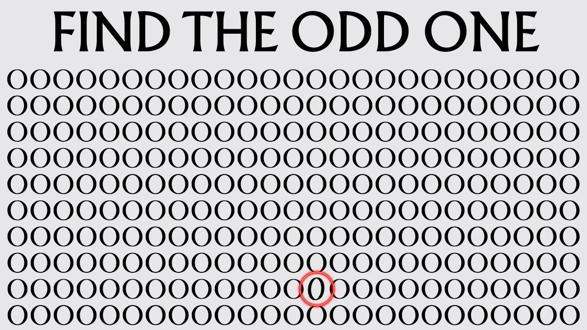 Optical Illusion of The Day: Can You Spot The Odd One Out In Just 5 Seconds?