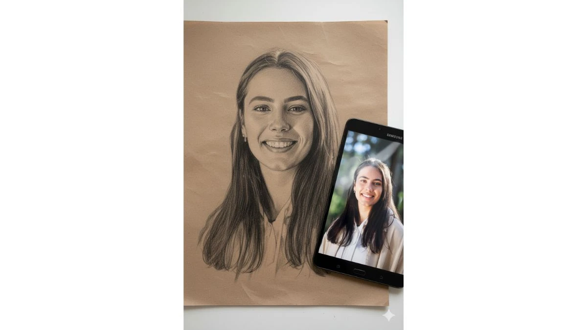 6 Instagram New Trend Gemini AI Photo Editor Prompts to Create Hyper-Realistic 3D Graphite Pencil Sketch of Your Face