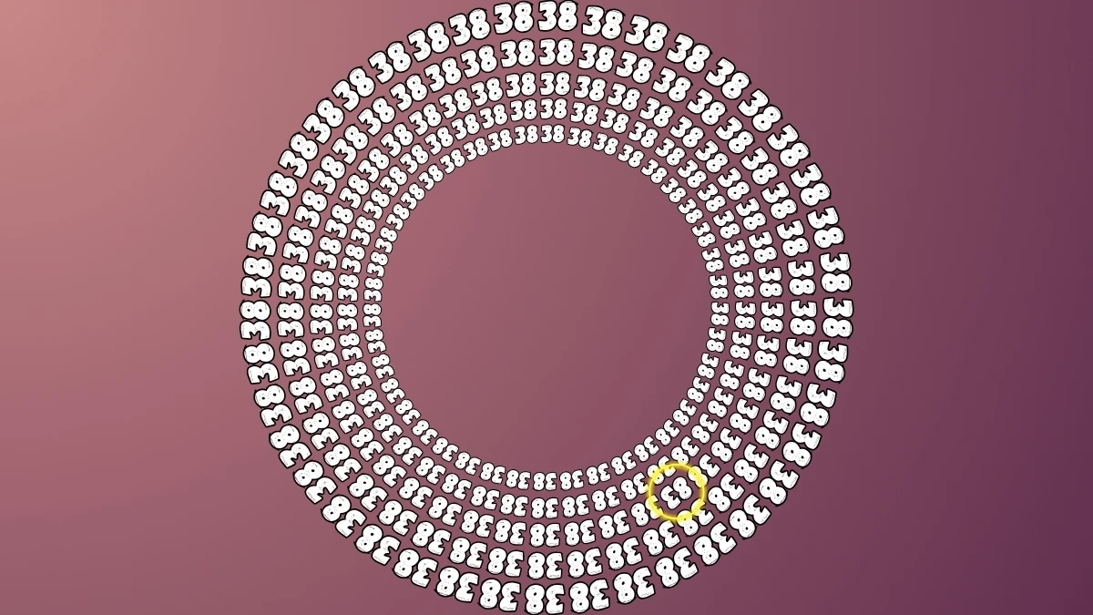 Optical Illusion IQ Test: Can Your Sharp Eyes Spot The 83 among 38 In 25 Seconds?