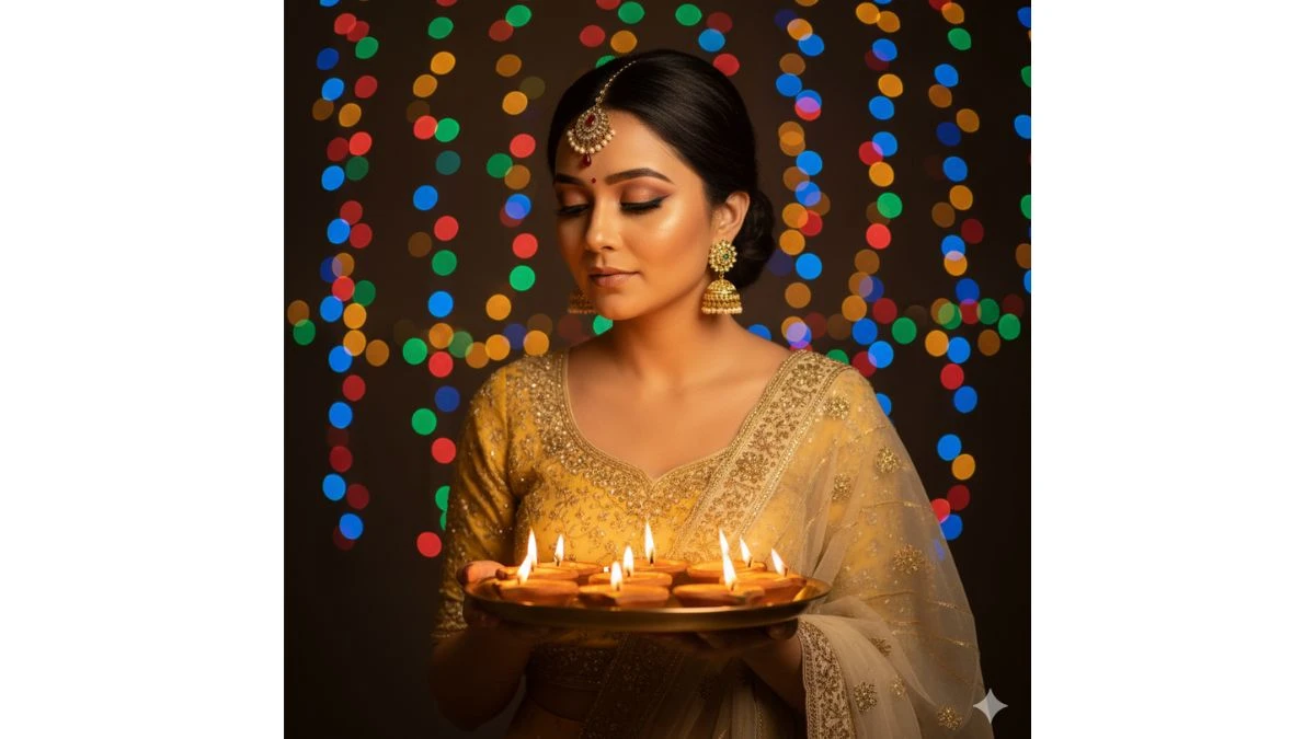9 Magical Diwali Gemini AI Portrait Phot Editing Prompts for Girls: Create Your Own Cinematic Diwali Glow