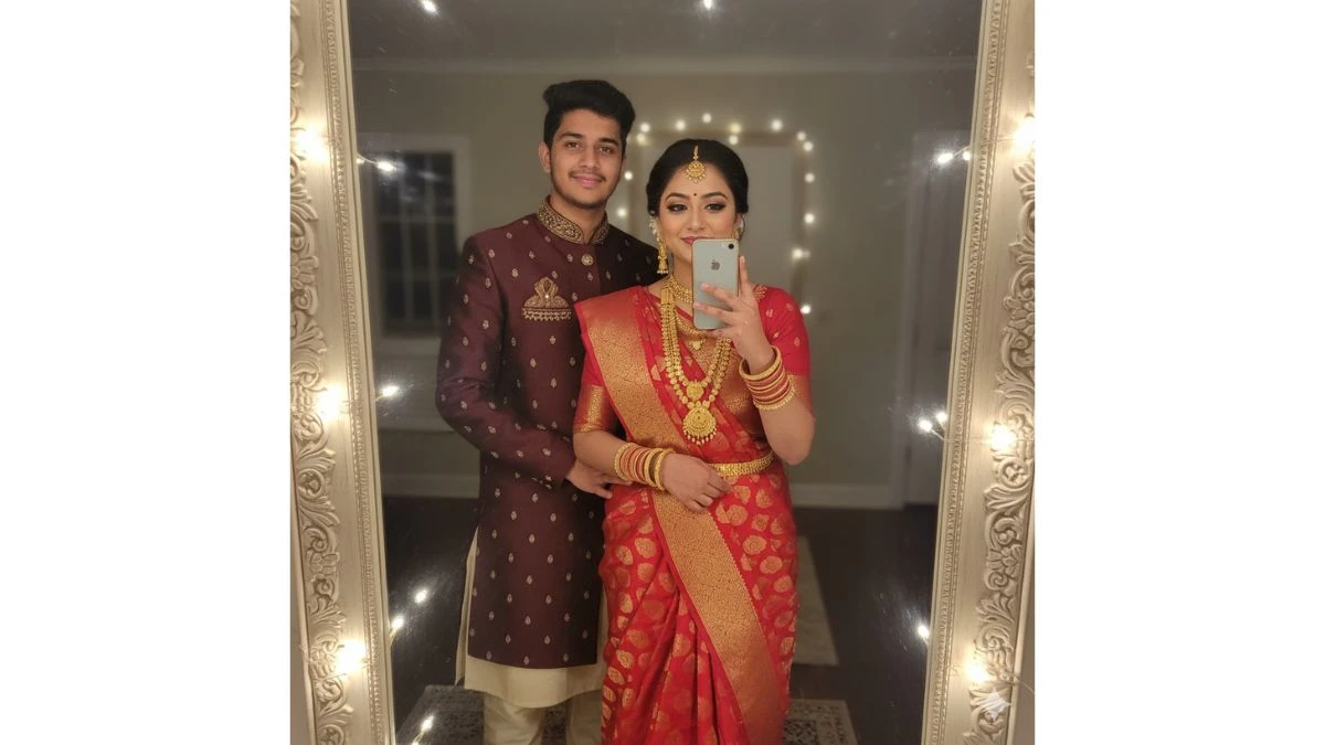 Top 5 Gemini AI Photo Editing Mirror Selfie Prompts Create Hyper-Realistic Festive Couple Portraits