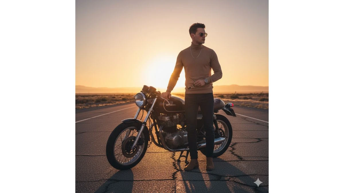 Top 6 Ultra-Realistic Motorcycle Portrait Gemini AI Photo Prompts for Boys To Create Cinematic Motorcycle Portrait