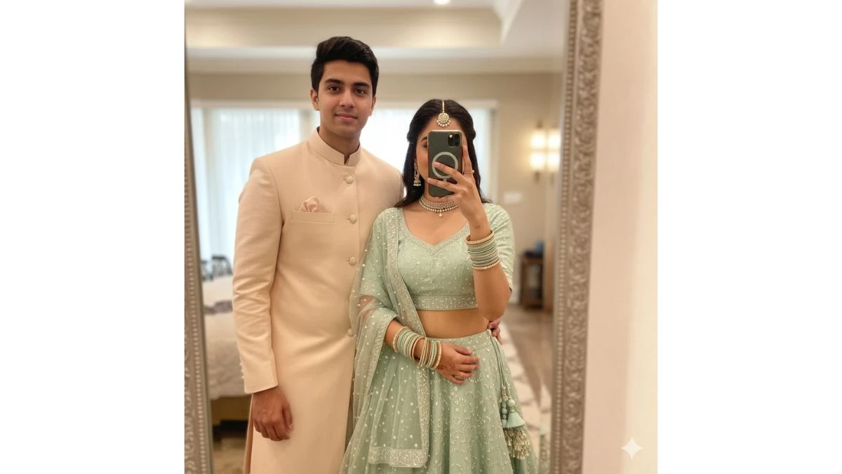 Top 5 Gemini AI Photo Editing Mirror Selfie Prompts Create Hyper-Realistic Festive Couple Portraits