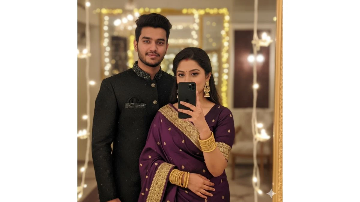 Top 5 Gemini AI Photo Editing Mirror Selfie Prompts Create Hyper-Realistic Festive Couple Portraits