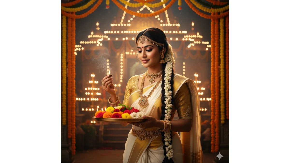 6 Insta Trending South Indian Saree Gemini AI Photo Prompts Create Traditional Divine Portraits
