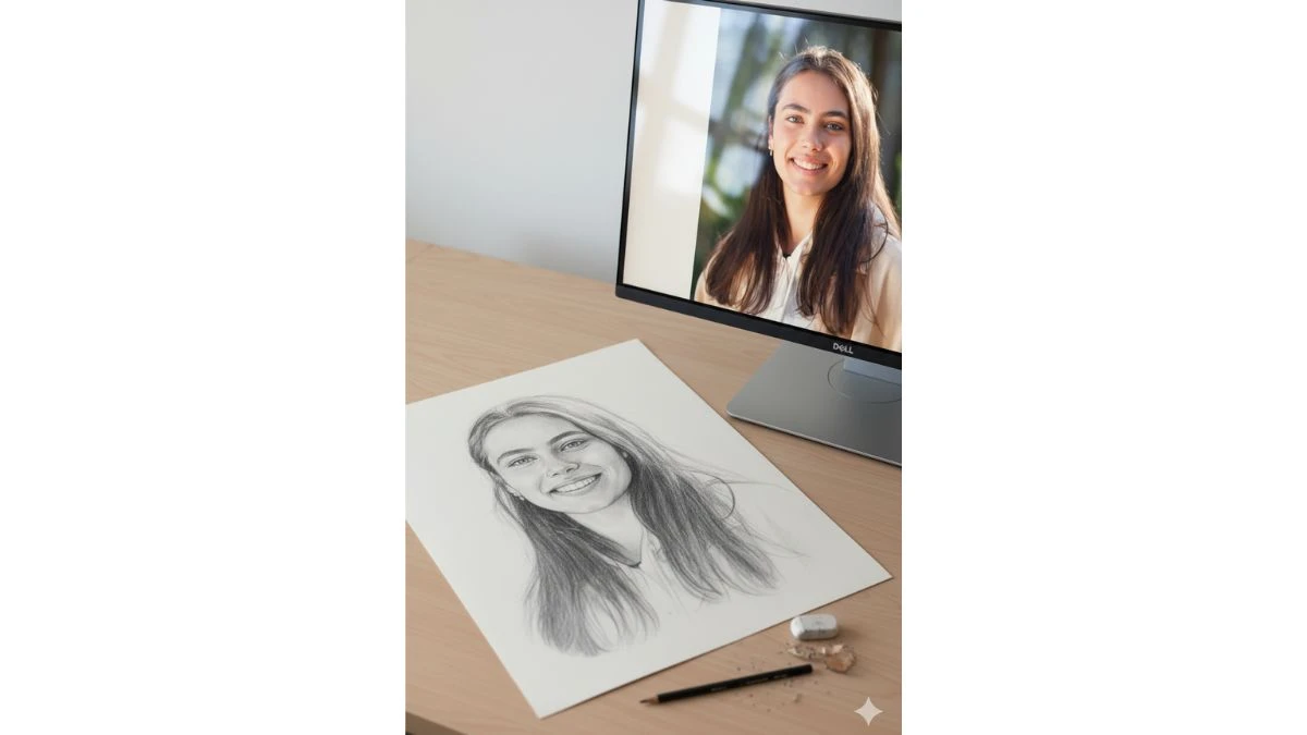 6 Instagram New Trend Gemini AI Photo Editor Prompts to Create Hyper-Realistic 3D Graphite Pencil Sketch of Your Face