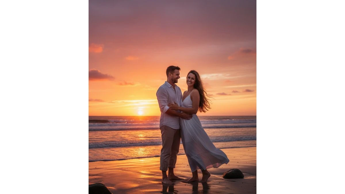 7 Instagram Trending ChatGPT Photo Editing Prompts Copy-Paste for Couples to Create Stunning 4K Sunset Portraits