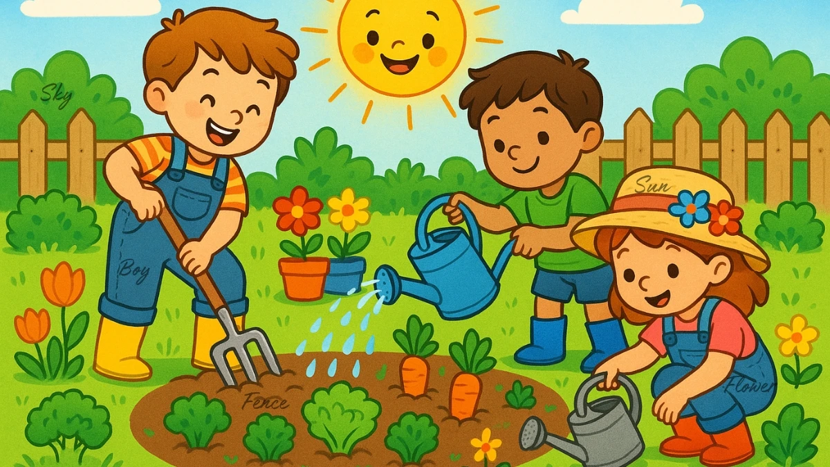 Are You 1 in 10 With High IQ to Find the Hidden Words in this Garden Image in 10 Secs