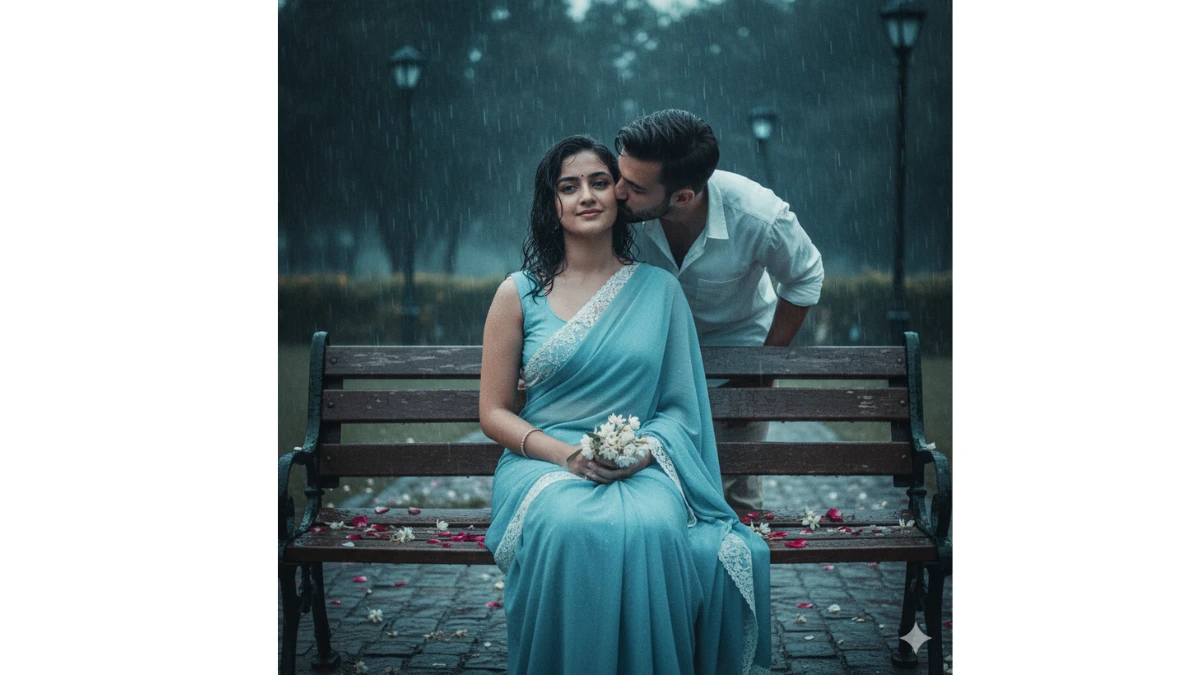 Gemini AI Bollywood Romance Photo Editing Prompts for Lovers: Create Vintage-Style Cinematic Love Scenes with Your Own Face