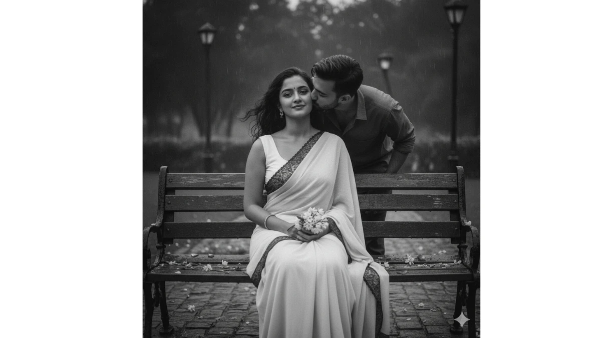 Gemini AI Bollywood Romance Photo Editing Prompts for Lovers: Create Vintage-Style Cinematic Love Scenes with Your Own Face