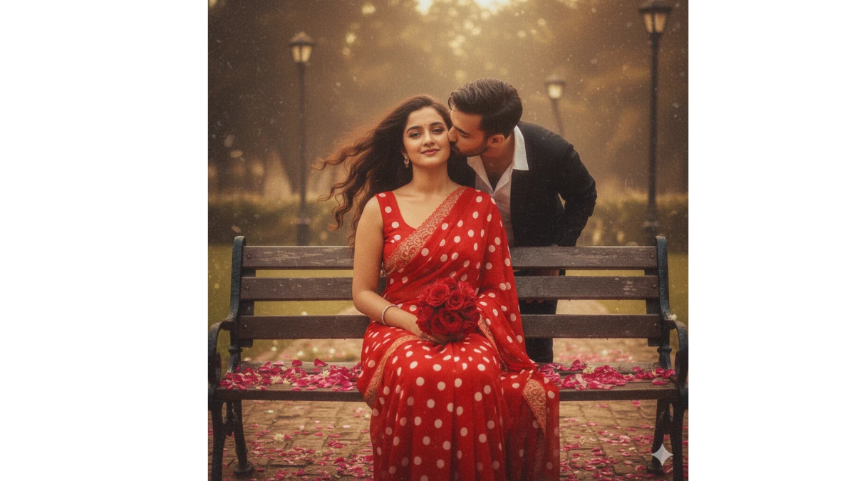 Gemini AI Bollywood Romance Photo Editing Prompts for Lovers: Create Vintage-Style Cinematic Love Scenes with Your Own Face