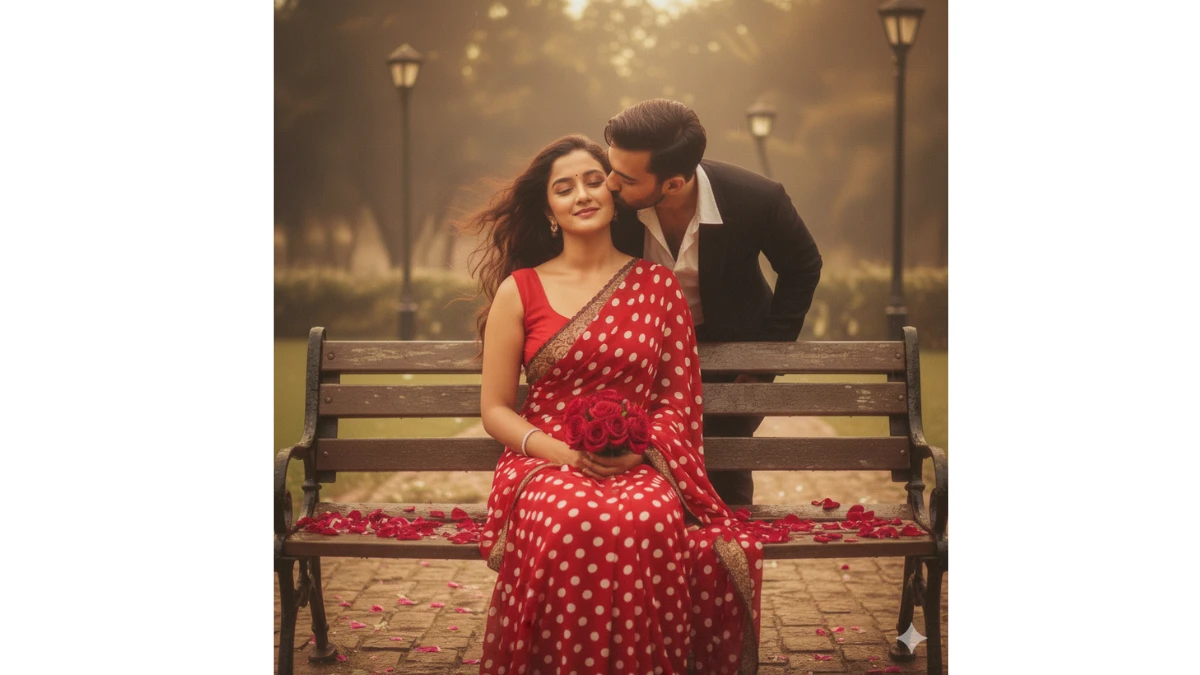 Gemini AI Bollywood Romance Photo Editing Prompts for Lovers: Create Vintage-Style Cinematic Love Scenes with Your Own Face