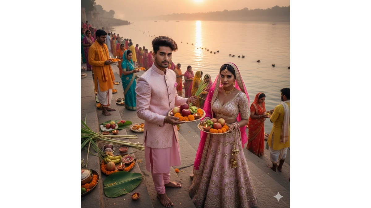Chhath Puja 2025 Gemini AI Prompts for Couples, Girls and Boys: Create Cinematic Festive photos