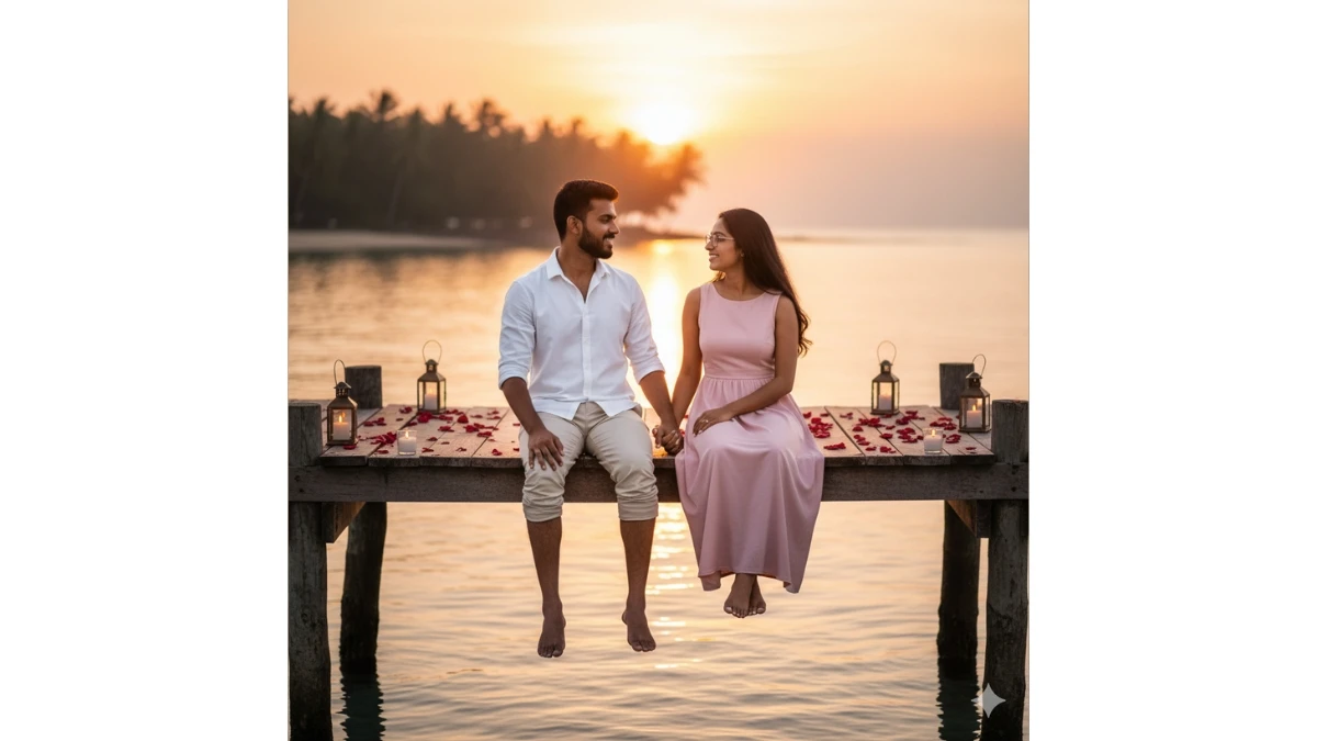 20 Google Gemini AI Photo Editing Prompts Copy-Paste for Couples to Create Cinematic Golden Hour 4K Professional Portraits for Instagram