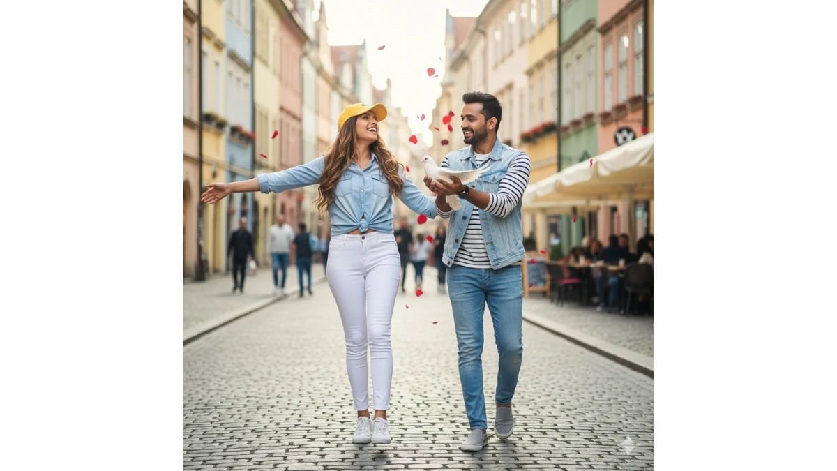 20 Google Gemini AI Photo Editing Prompts Copy-Paste for Couples to Create Cinematic Golden Hour 4K Professional Portraits for Instagram