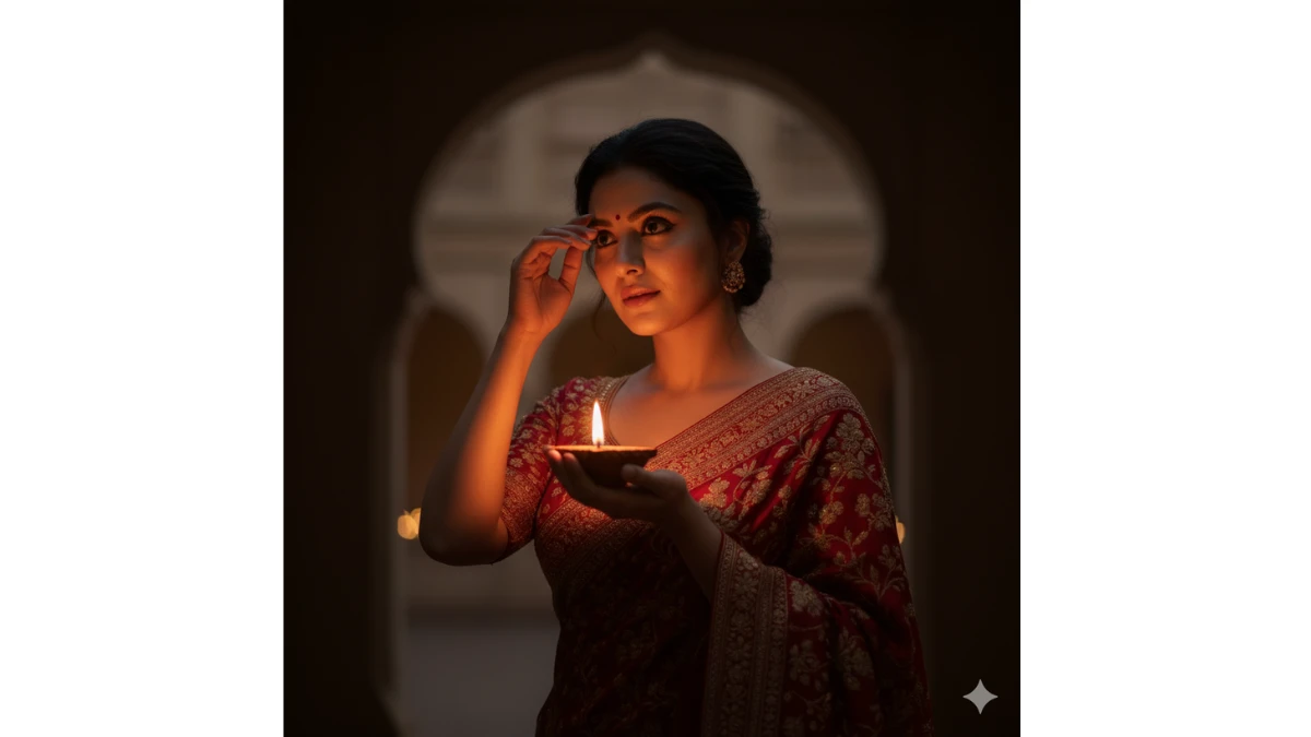 5 Gemini AI Diwali Photo Editing Prompts Copy-Paste for Girls - Celebrate this Diwali 2025 with 90s-inspired AI portraits