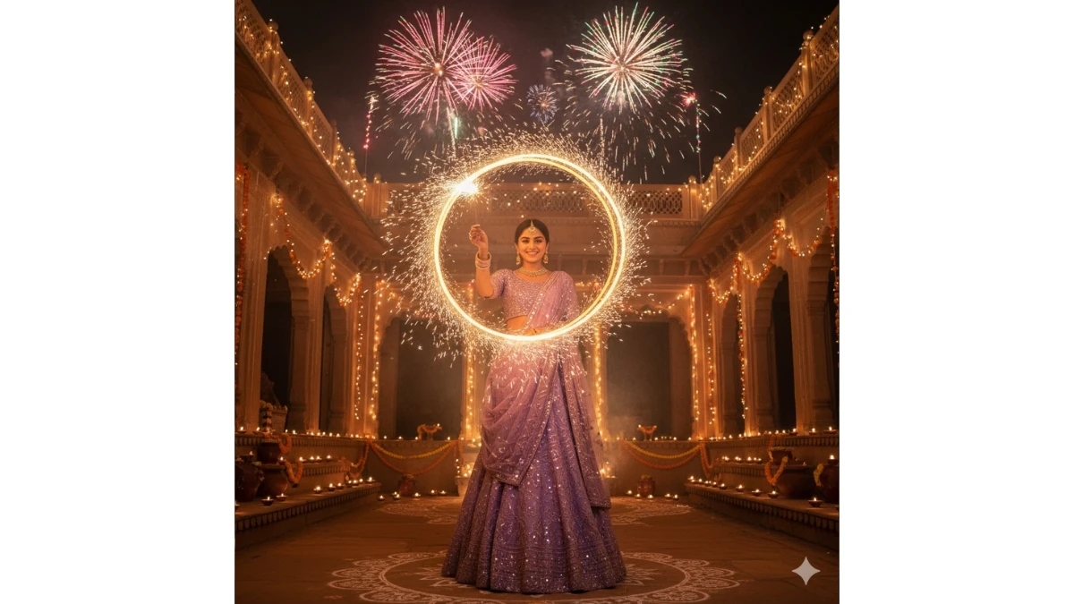 7 Gemini AI Photo Editing Copy Paste Prompts for Girls to Create Stunning 4K Diwali Cinematic Portraits