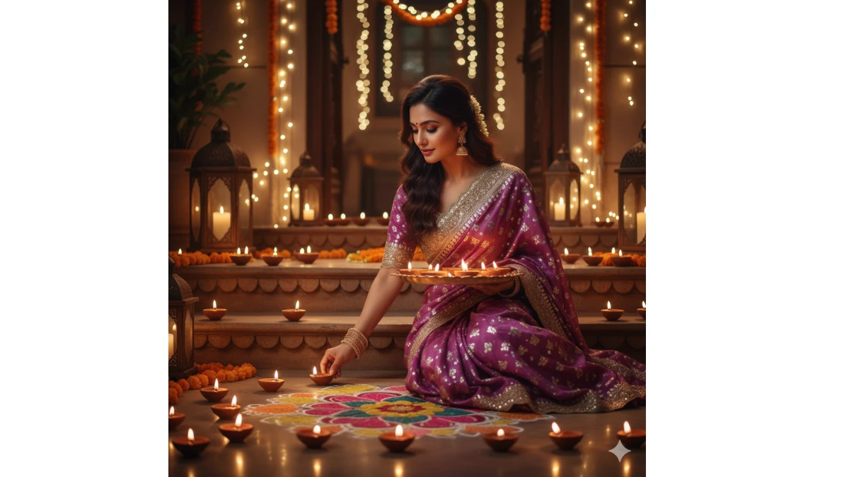 30 Trending Diwali Special Gemini AI Photo Editing Prompts Copy-Paste for All (Boys,Girls,Couples): Celebrate this Diwali with lights, smiles & beautiful memories!