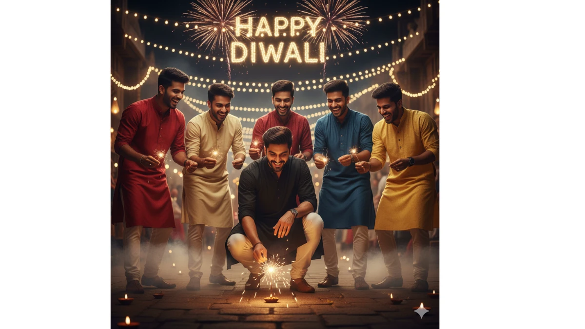 30 Trending Diwali Special Gemini AI Photo Editing Prompts Copy-Paste for All (Boys,Girls,Couples): Celebrate this Diwali with lights, smiles & beautiful memories!