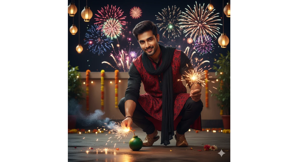 30 Trending Diwali Special Gemini AI Photo Editing Prompts Copy-Paste for All (Boys,Girls,Couples): Celebrate this Diwali with lights, smiles & beautiful memories!