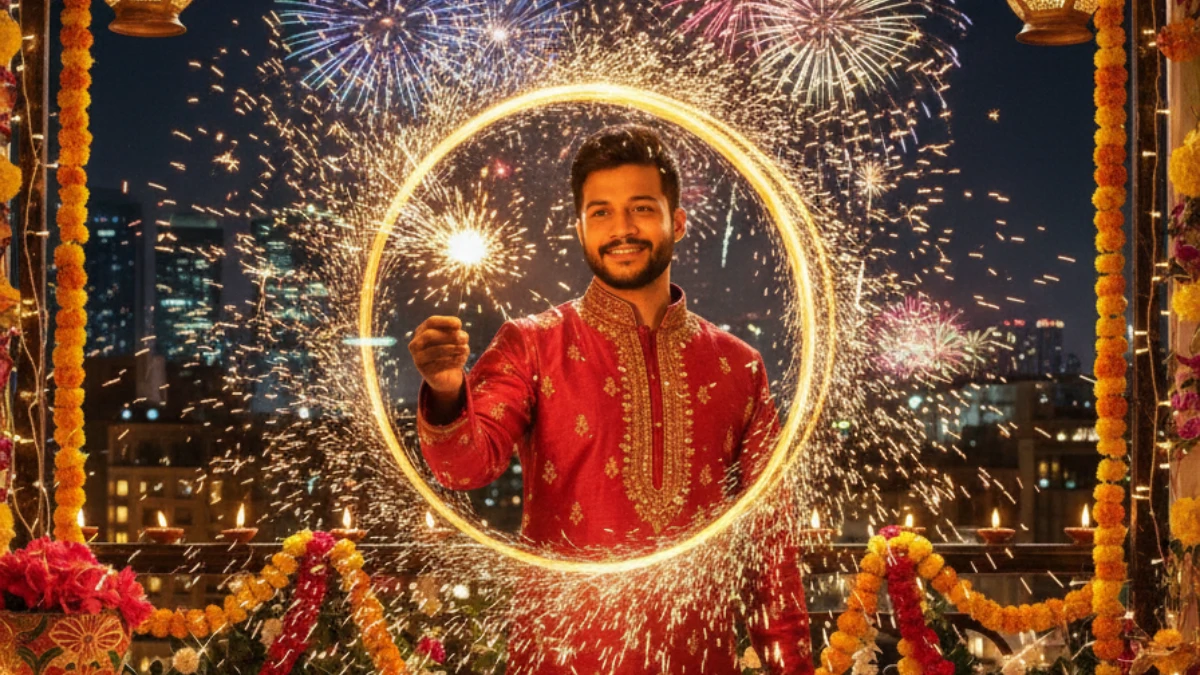 30 Trending Diwali Special Gemini AI Photo Editing Prompts Copy-Paste for All (Boys,Girls,Couples): Celebrate this Diwali with lights, smiles & beautiful memories!
