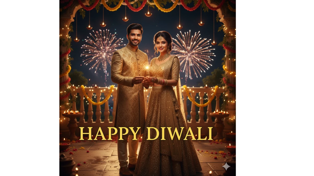 30 Trending Diwali Special Gemini AI Photo Editing Prompts Copy-Paste for All (Boys,Girls,Couples): Celebrate this Diwali with lights, smiles & beautiful memories!