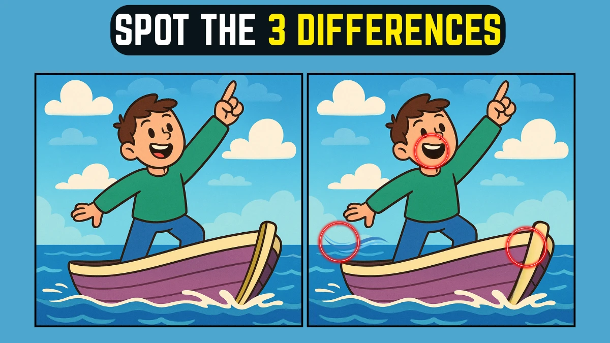 Find the Differences Puzzle: Spot 3 Differences | Sharpen Your Mind with this Viral Puzzle