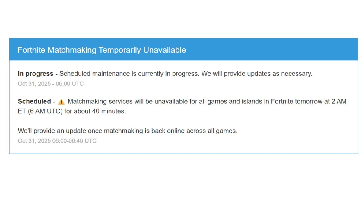 Is Fortnite Down? Why Is Fortnite Not Working? When Will Fortnite Servers Be Back Up?