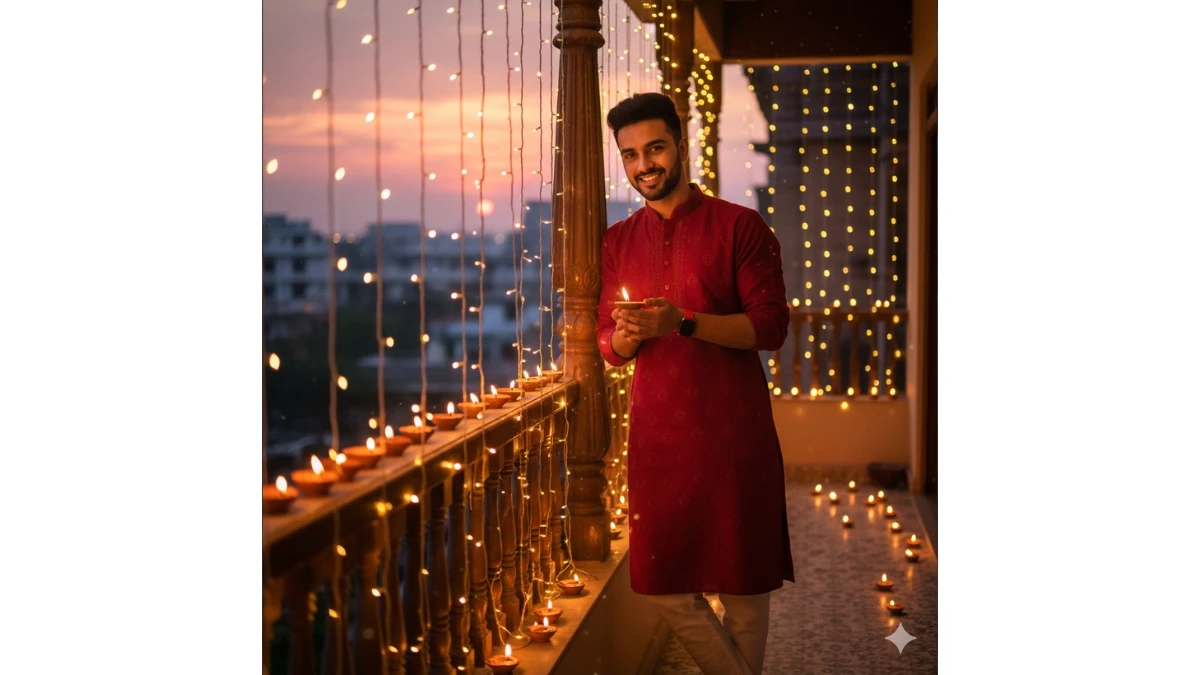 20 Instagram Trending Google Gemini AI Diwali Photo Editing Prompts Copy-Paste for Boys to create Retro 4K Stunning Portraits