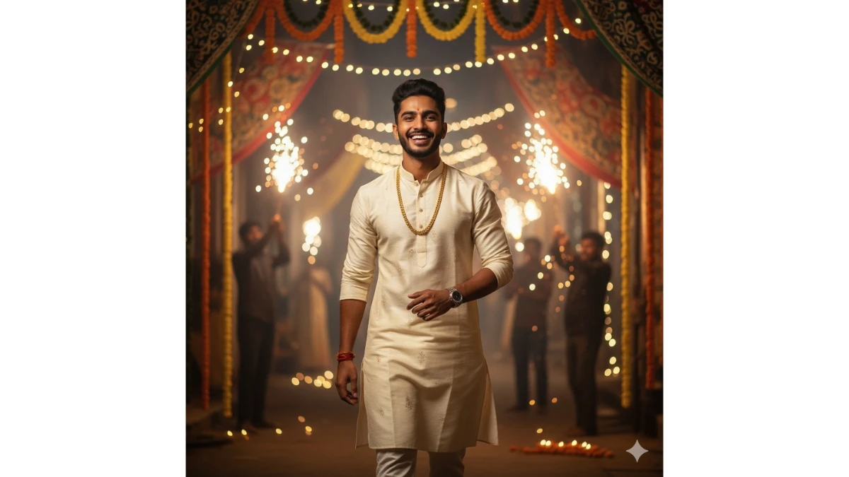 20 Instagram Trending Google Gemini AI Diwali Photo Editing Prompts Copy-Paste for Boys to create Retro 4K Stunning Portraits