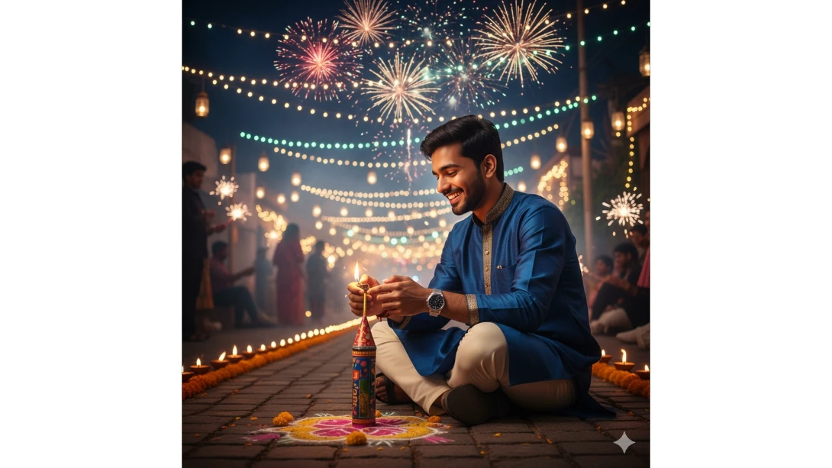 20 Instagram Trending Google Gemini AI Diwali Photo Editing Prompts Copy-Paste for Boys to create Retro 4K Stunning Portraits