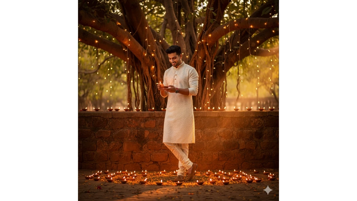 20 Instagram Trending Google Gemini AI Diwali Photo Editing Prompts Copy-Paste for Boys to create Retro 4K Stunning Portraits