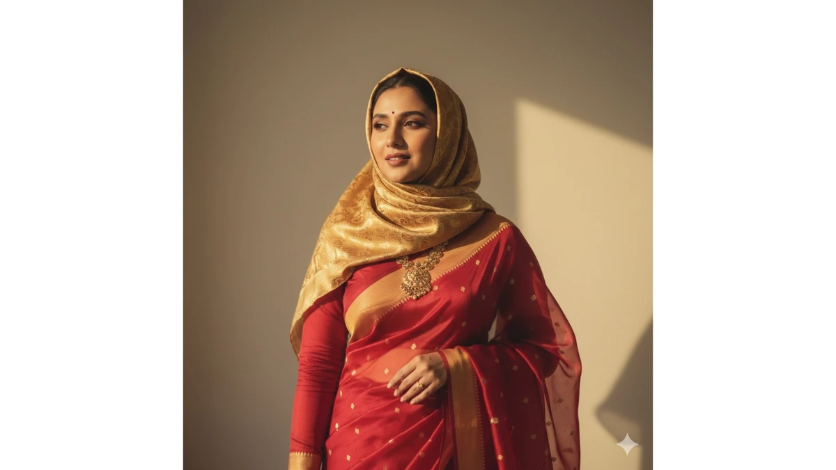 Best Gemini AI Hijab Style Vintage Saree Photo Editing Prompts Copy Paste for Girls