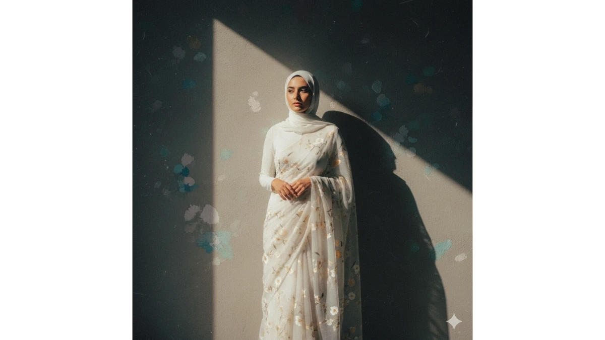 Best Gemini AI Hijab Style Vintage Saree Photo Editing Prompts Copy Paste for Girls