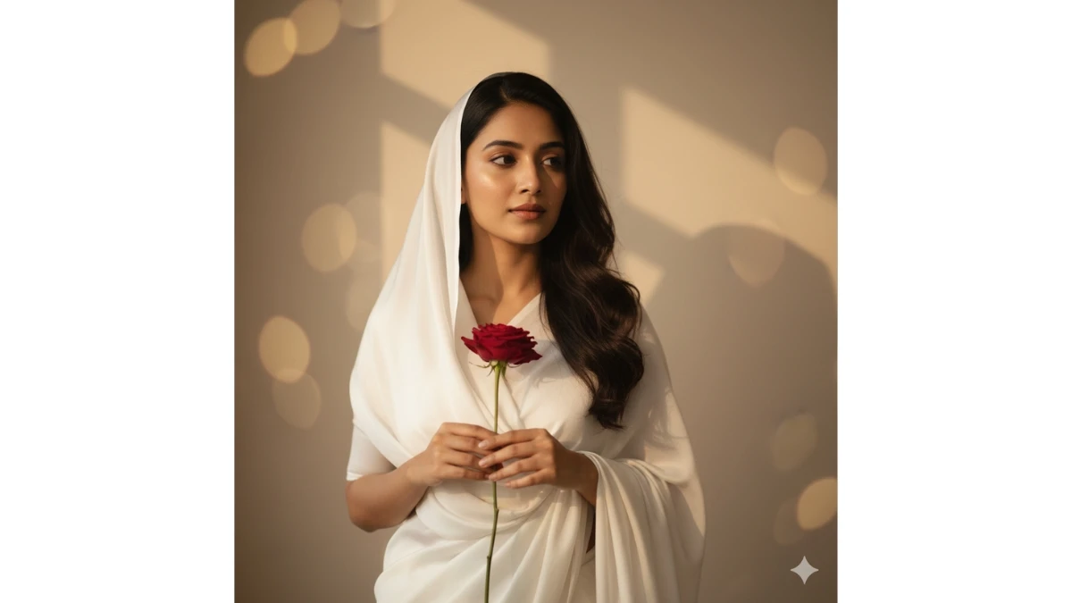 Best Gemini AI Hijab Style Vintage Saree Photo Editing Prompts Copy Paste for Girls