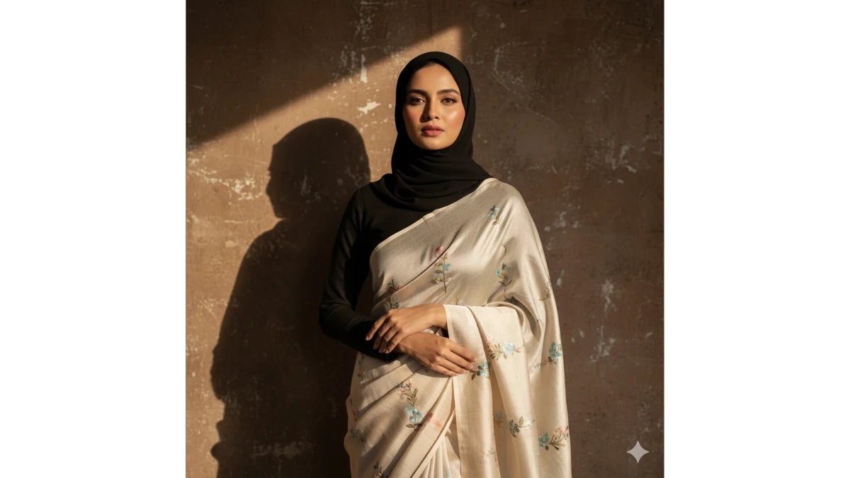 Best Gemini AI Hijab Style Vintage Saree Photo Editing Prompts Copy Paste for Girls