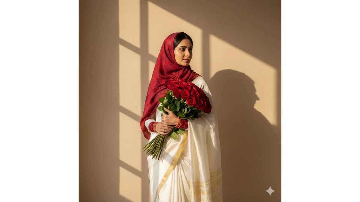 Best Gemini AI Hijab Style Vintage Saree Photo Editing Prompts Copy Paste for Girls