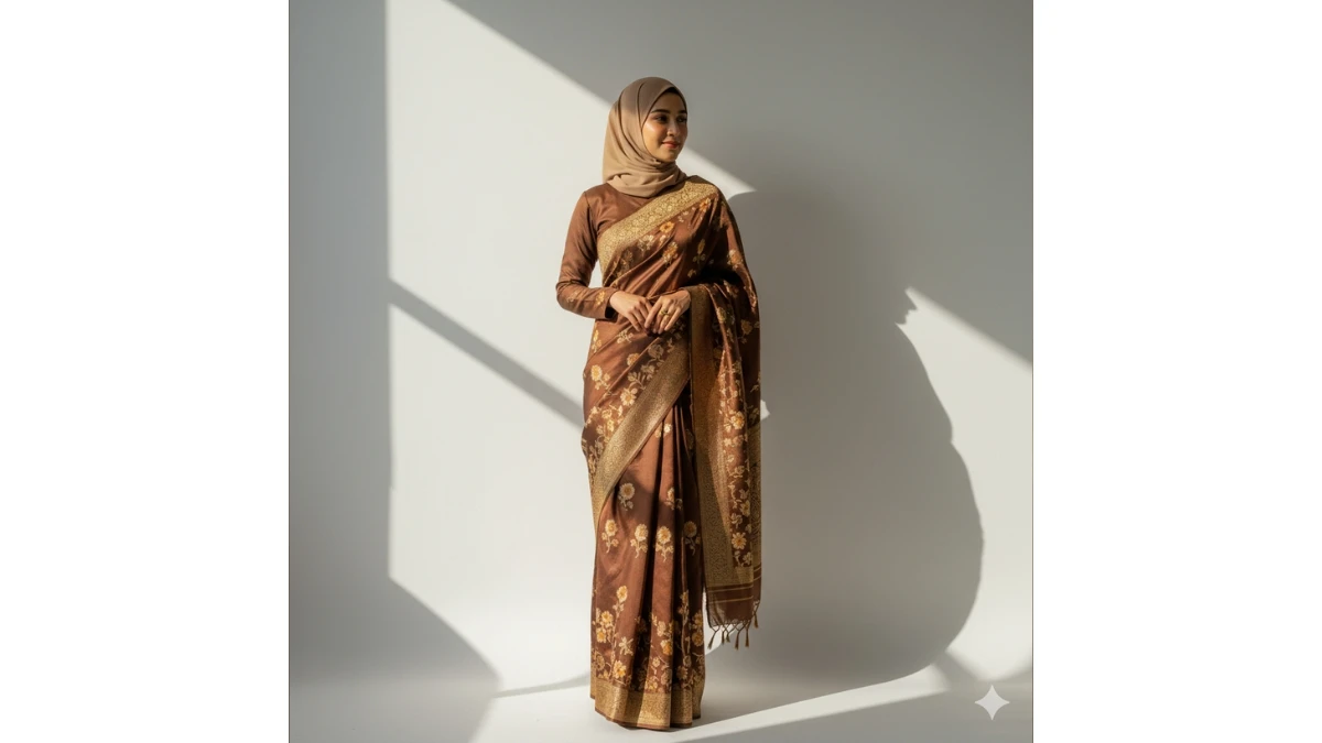 Best Gemini AI Hijab Style Vintage Saree Photo Editing Prompts Copy Paste for Girls