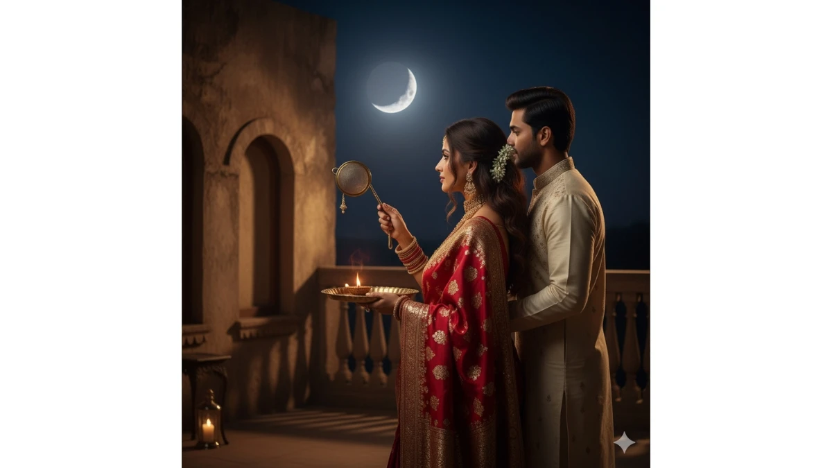 10 Google Gemini AI Photo Editing Prompts Copy-Paste for Couples to Create 4k Stunning Karwa Chauth AI Portraits