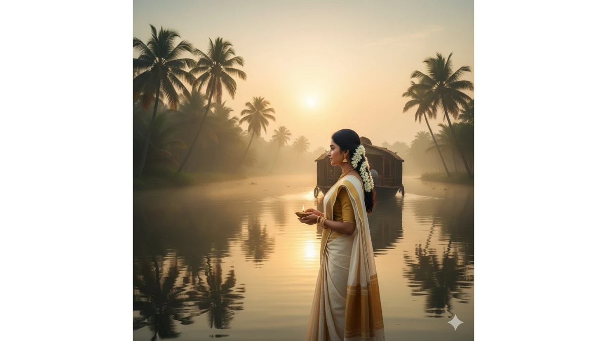 10 Hyper Realistic Kerala Heritage Portraits Gemini AI Photo Editing Prompts for Girls Inspired by Backwaters, Kasavu Sarees & Traditional Monuments